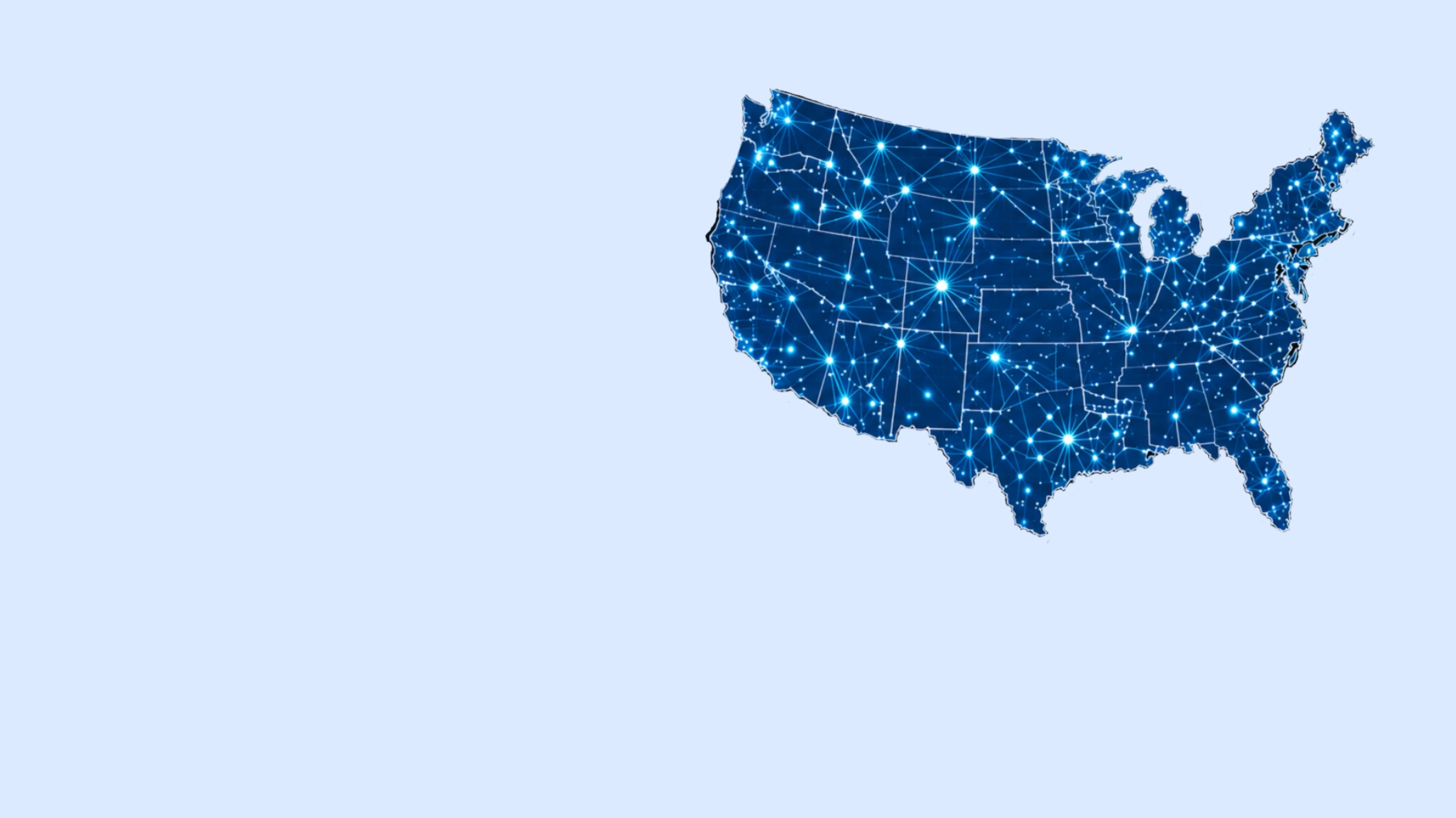 GLG Logistics US Network Map