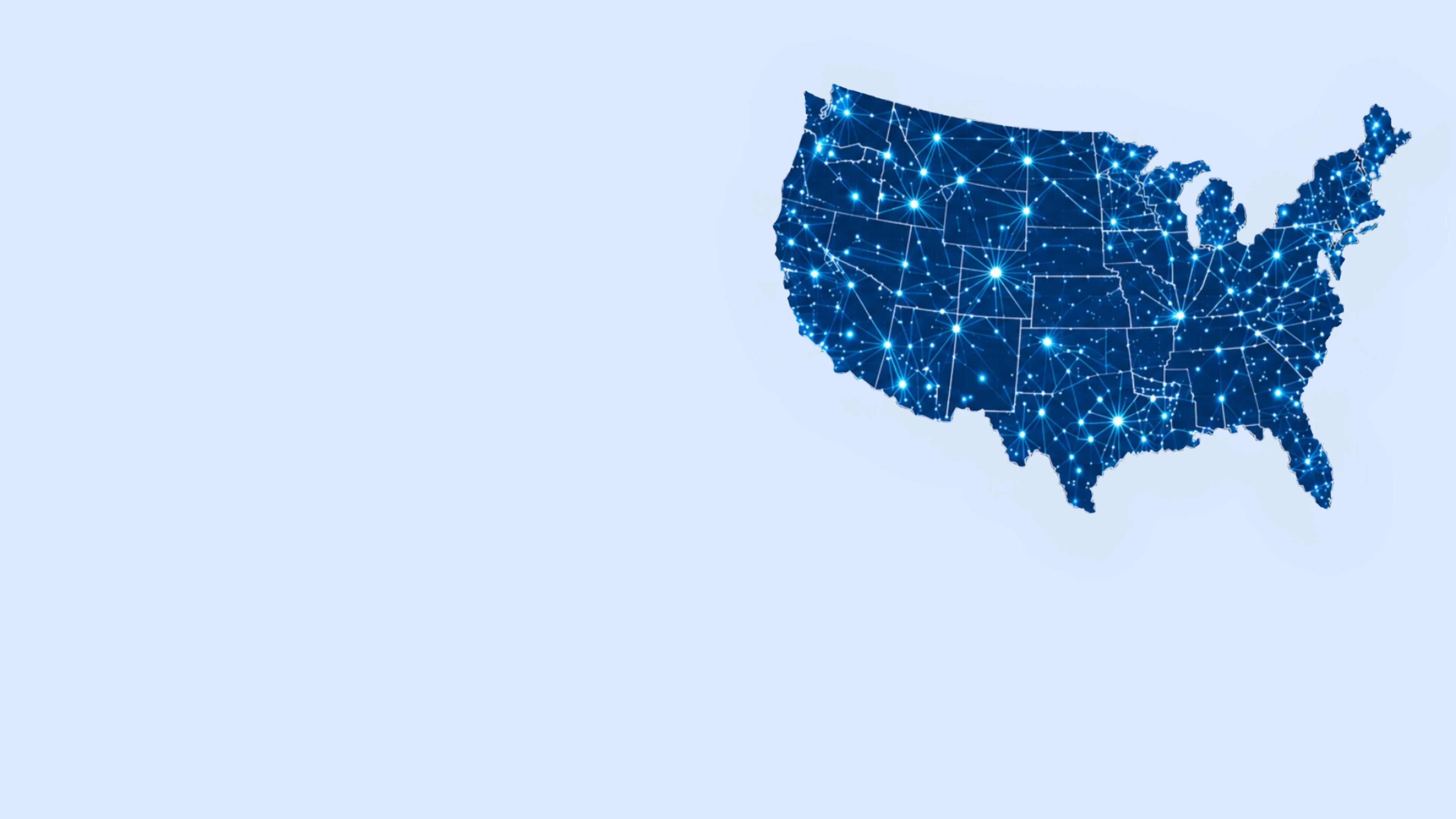 GLG Logistics US Network Map
